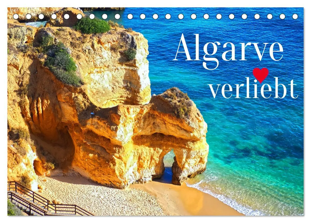 Cover: 9783457598818 | Algarve verliebt (Tischkalender 2026 DIN A5 quer), CALVENDO...