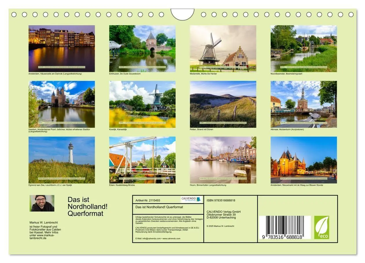 Bild: 9783516688818 | Das ist Nordholland! Querformat (Wandkalender 2026 DIN A4 quer),...