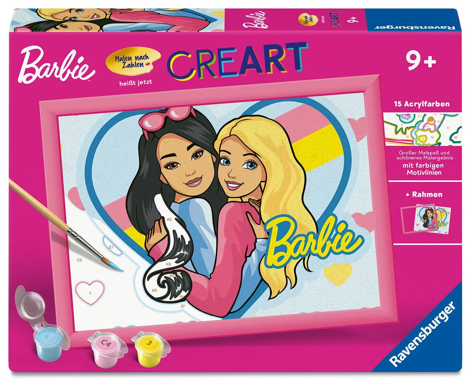 Cover: 4005556258918 | CreArt, Malen nach Zahlen Kinder Barbie-Duo | Spiel | CreArt | 25891