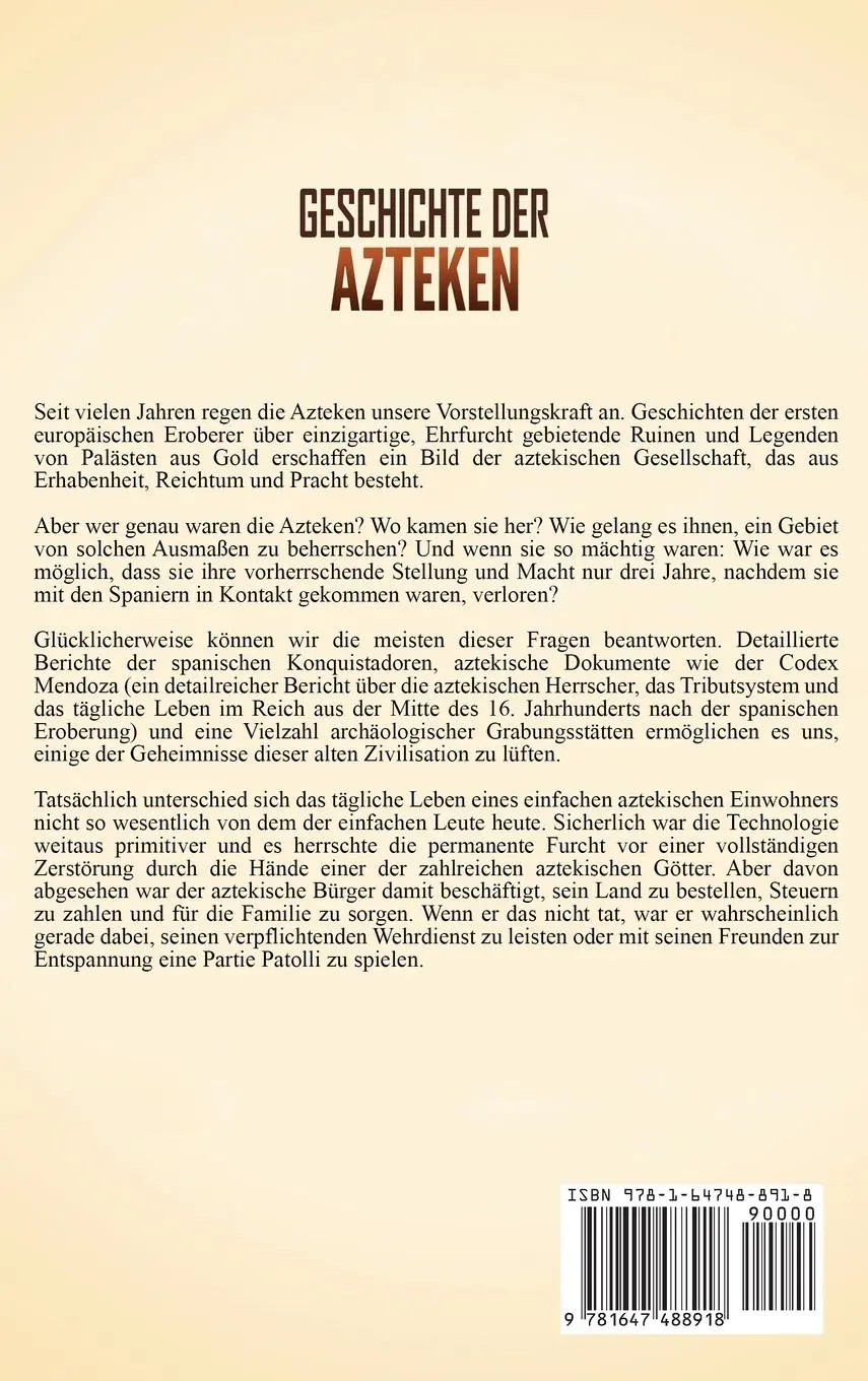 Rückseite: 9781647488918 | Geschichte der Azteken | Captivating History | Buch | 2020