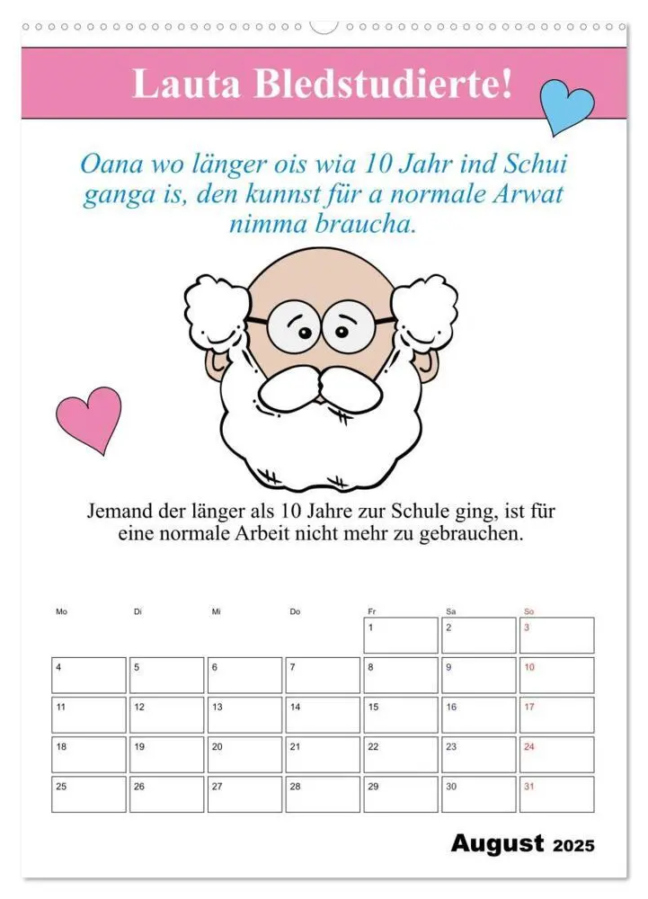 Bild: 9783457038918 | So a Schmarrn! Bairische Mundart (Wandkalender 2025 DIN A2 hoch),...