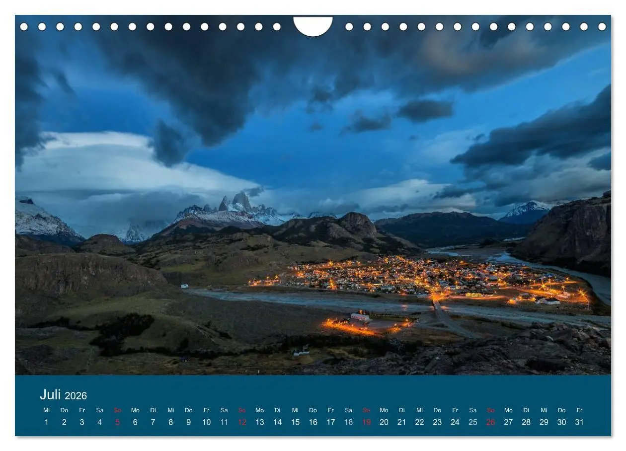 Bild: 9783516058918 | Farbenfrohes Patagonien (Wandkalender 2026 DIN A4 quer), CALVENDO...