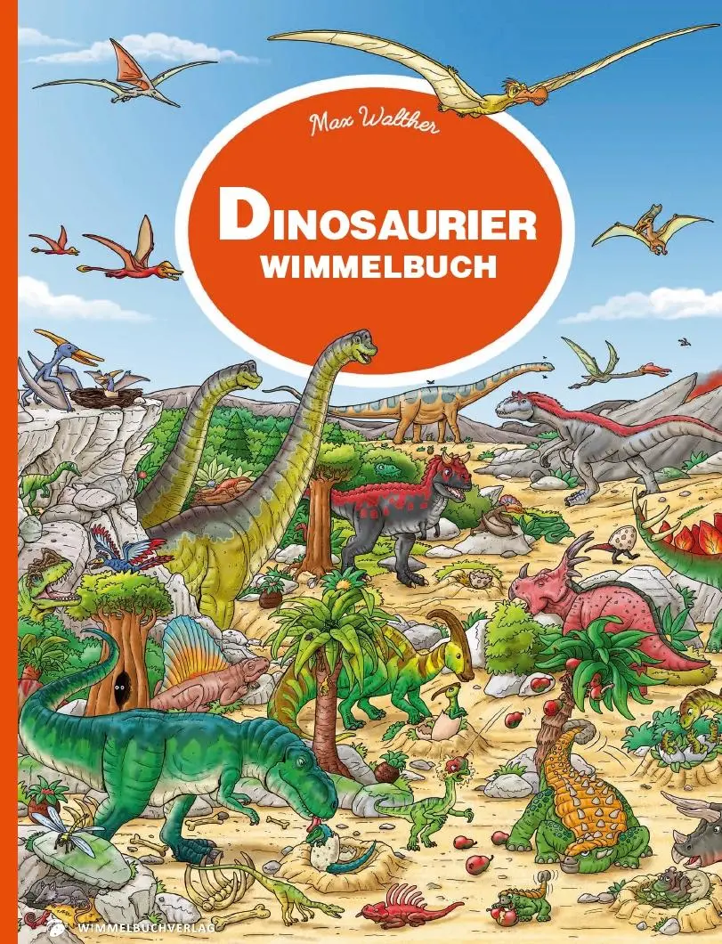 Cover: 9783947188918 | Dinosaurier Wimmelbuch | Kinderbücher ab 3 Jahre (Bilderbuch ab 2-4)