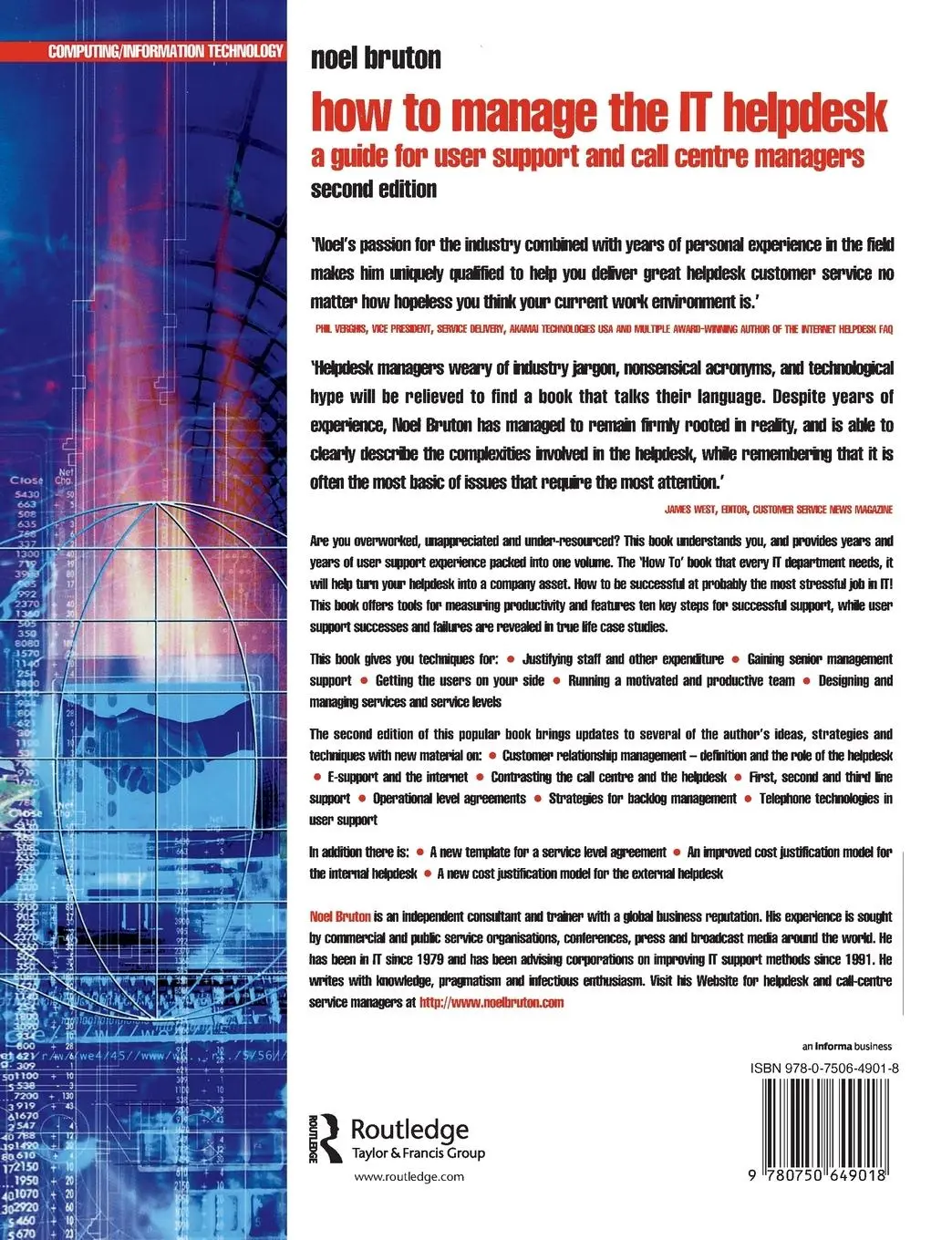 Rückseite: 9780750649018 | How to Manage the IT Help Desk | Noel Bruton | Taschenbuch | Englisch