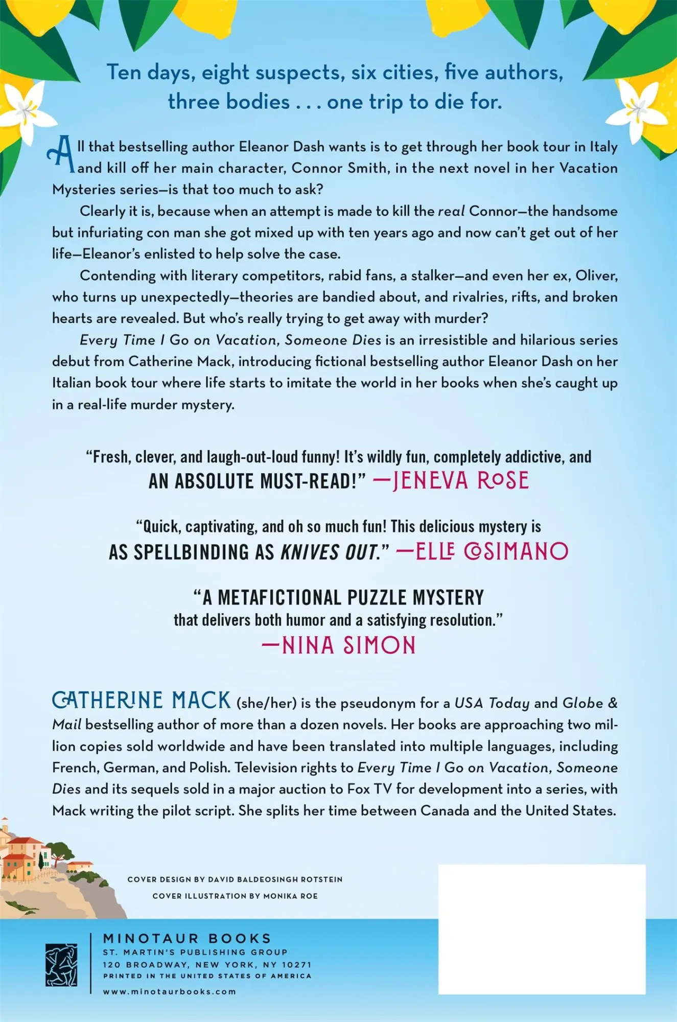 Rückseite: 9781250359018 | Every Time I Go on Vacation, Someone Dies | A Novel | Catherine Mack