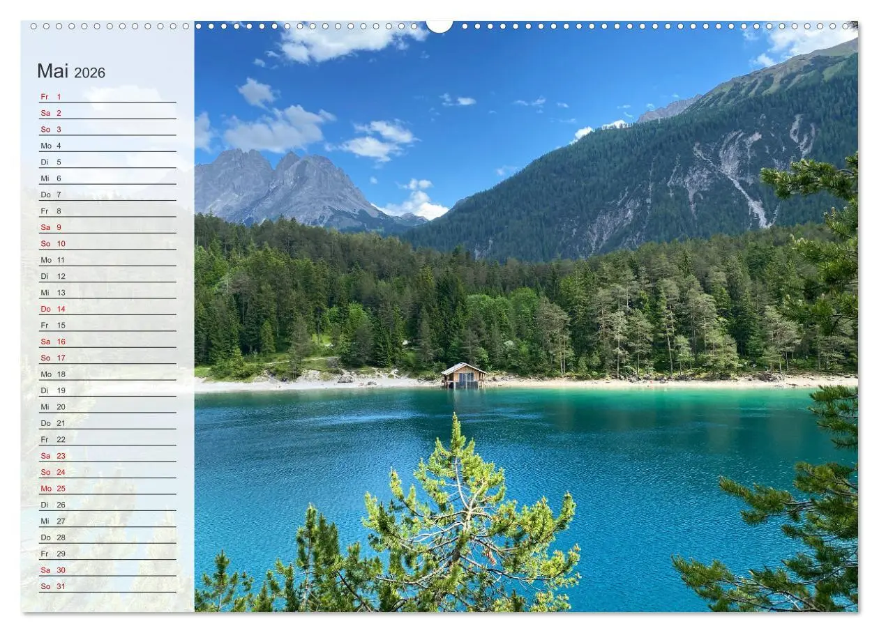Bild: 9783457309018 | Alpenauszeit - Die Berghütten unserer Alpen (Wandkalender 2026 DIN...