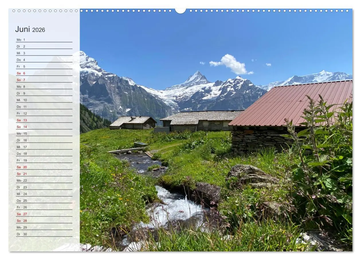 Bild: 9783457309018 | Alpenauszeit - Die Berghütten unserer Alpen (Wandkalender 2026 DIN...
