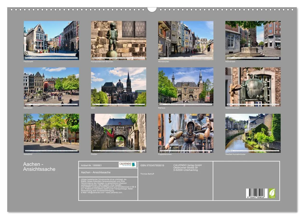 Bild: 9783457859018 | Aachen - Ansichtssache (Wandkalender 2026 DIN A2 quer), CALVENDO...