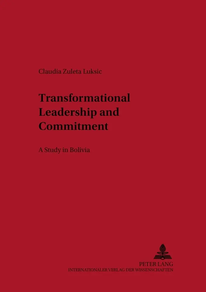 Cover: 9783631549018 | Transformational Leadership and Commitment | A Study in Bolivia | Buch