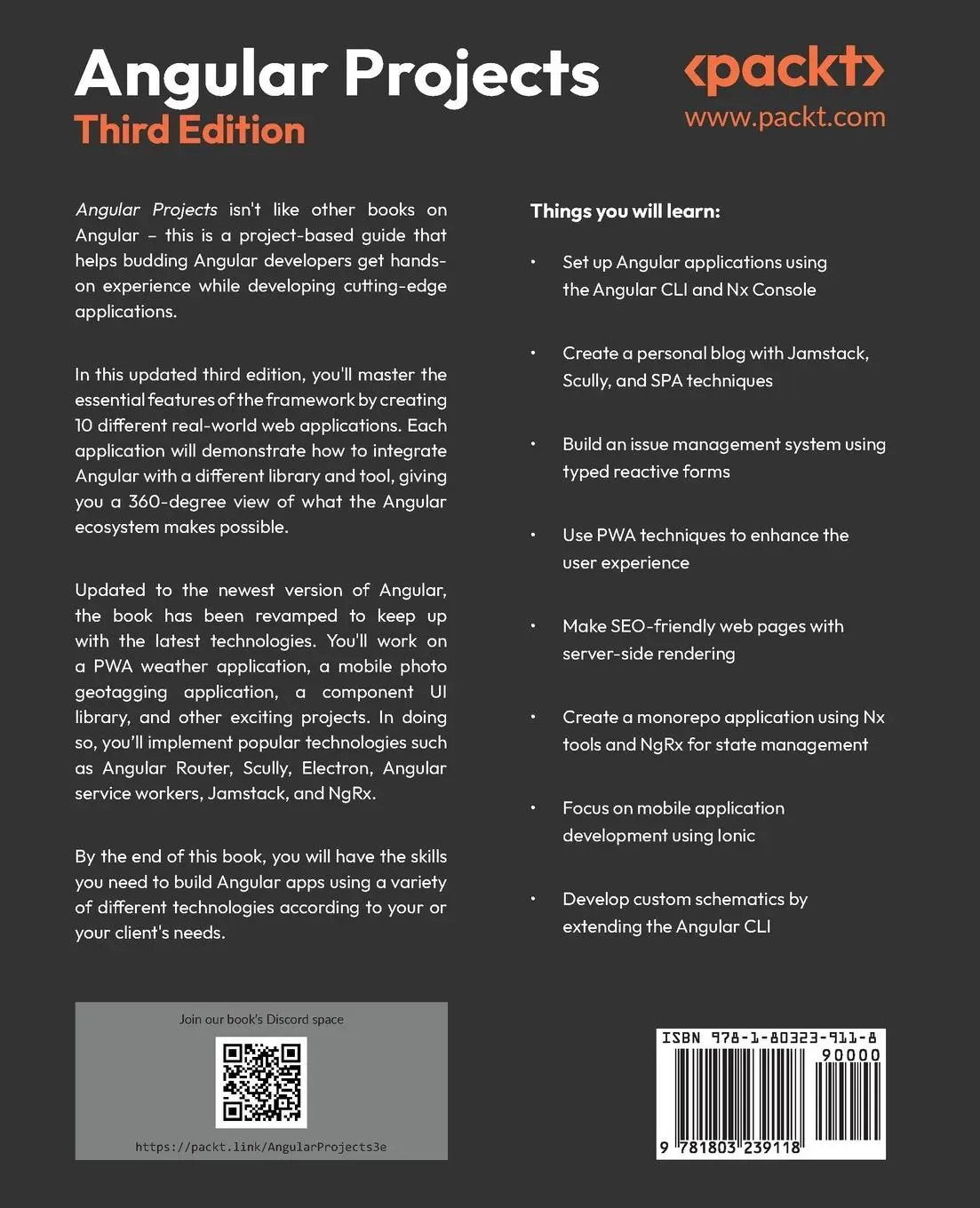 Rückseite: 9781803239118 | Angular Projects - Third Edition | Aristeidis Bampakos | Taschenbuch