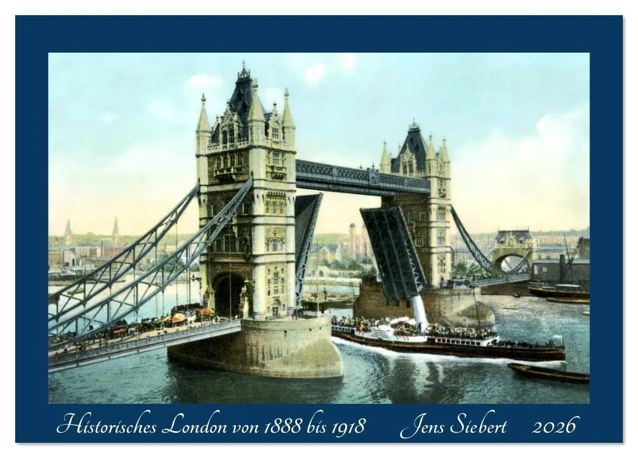 Cover: 9783457919118 | Historisches London von 1888 bis 1918 (Tischkalender 2026 DIN A5...