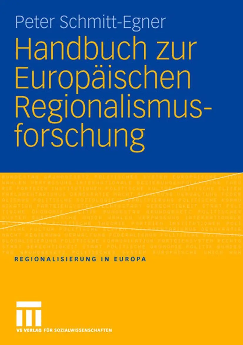 Cover: 9783810039118 | Handbuch zur Europäischen Regionalismusforschung | Peter Schmitt-Egner