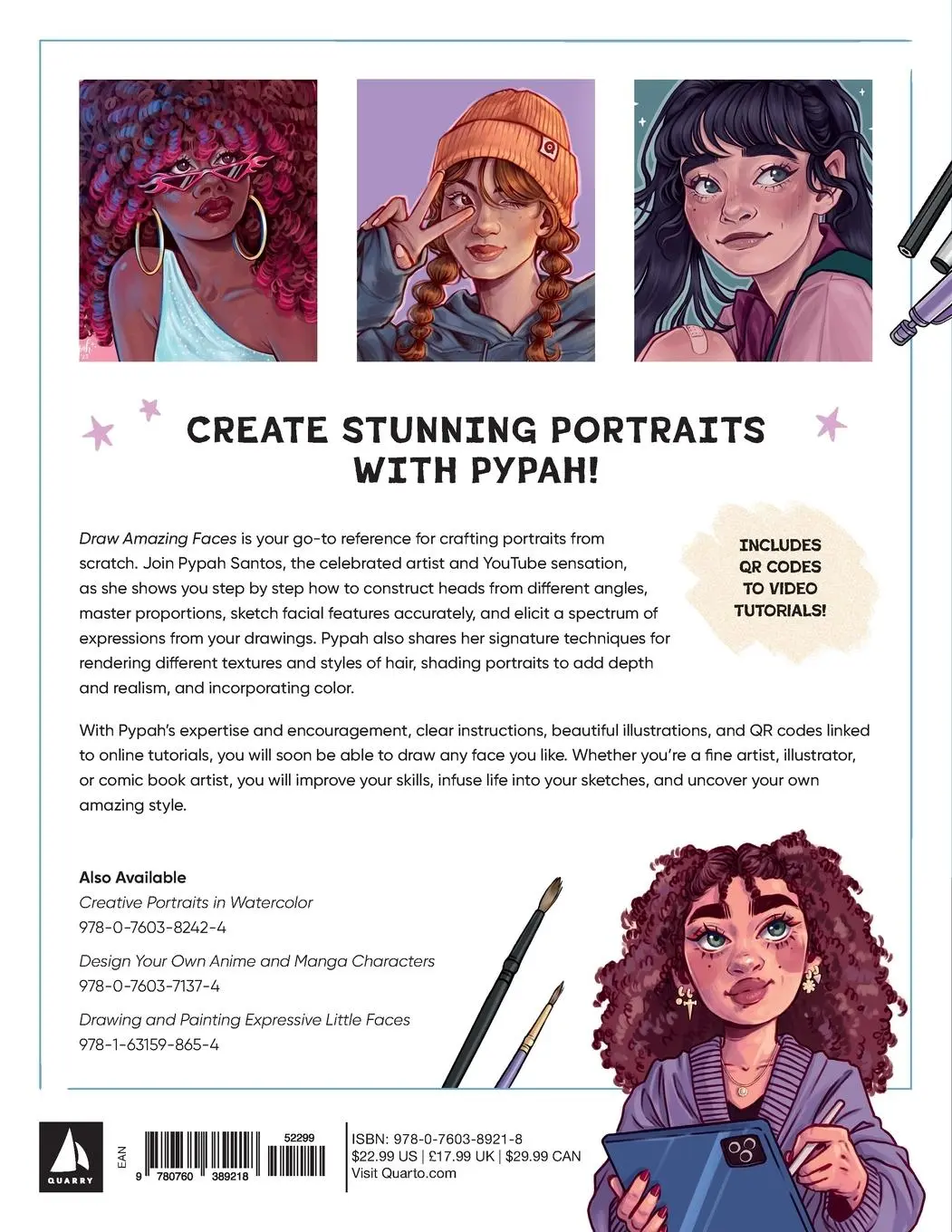 Rückseite: 9780760389218 | Draw Amazing Faces | Learn the Basics and Develop Your Own Style