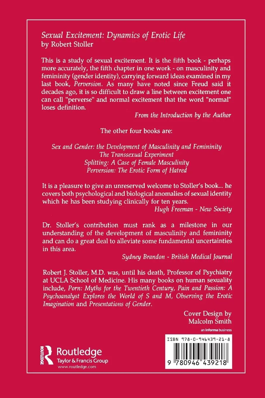 Rückseite: 9780946439218 | Sexual Excitement | Dynamics of Erotic Life | Robert J. Stoller | Buch