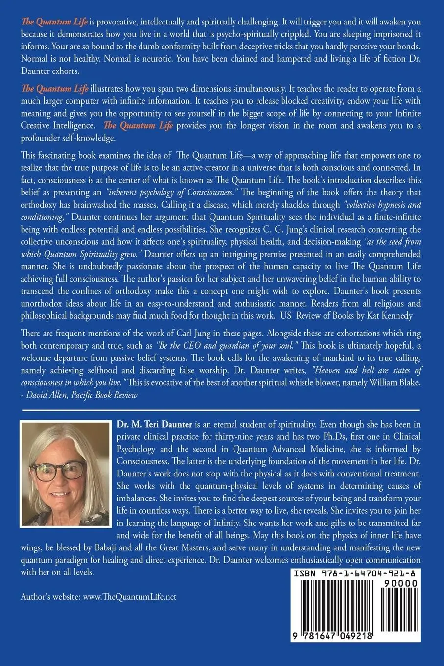 Rückseite: 9781647049218 | The Quantum Life | There Is a Better Way to Live | M. Teri Daunter