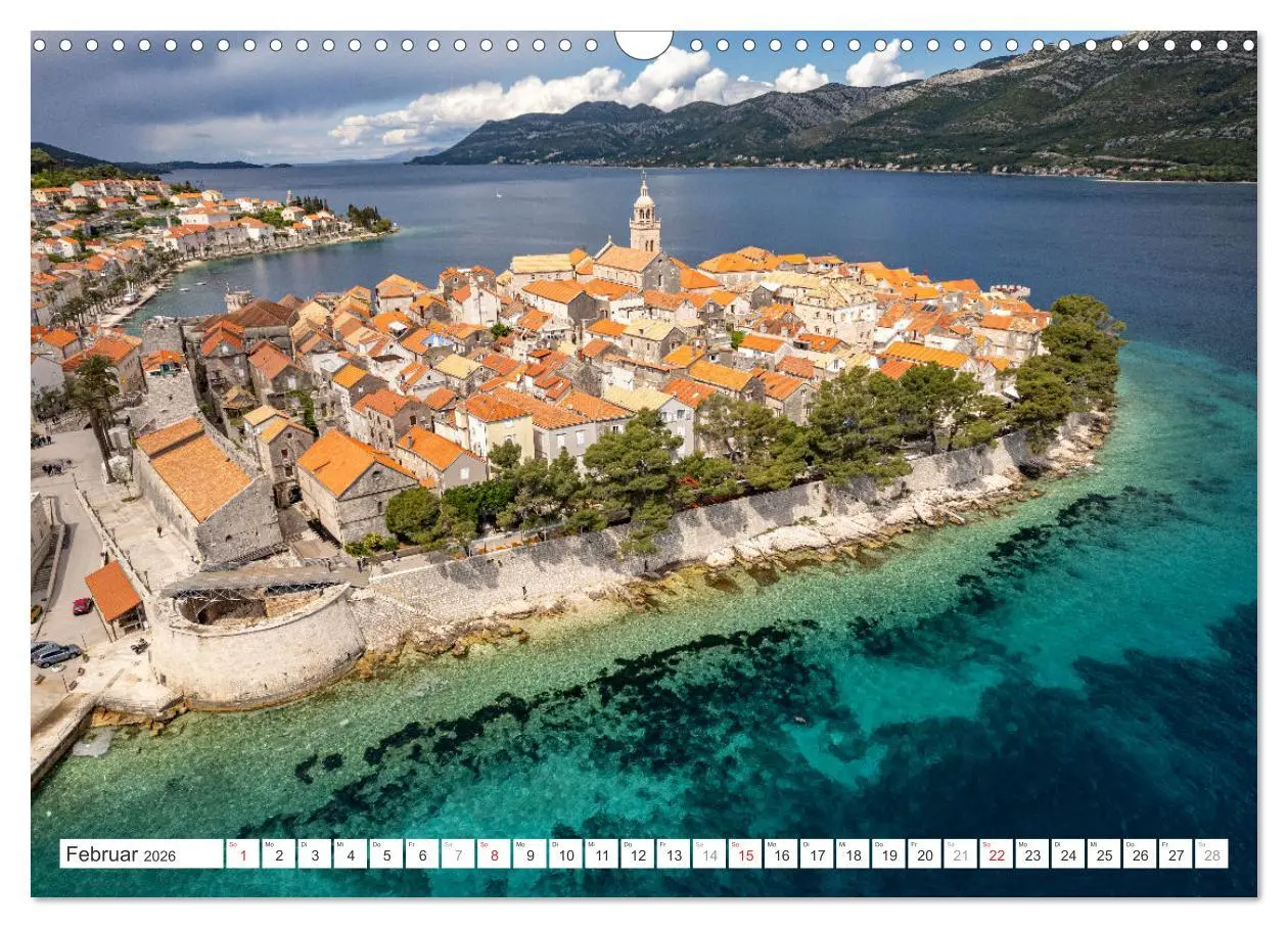 Bild: 9783457389218 | Kroatien - Korcula (Wandkalender 2026 DIN A3 quer), CALVENDO...