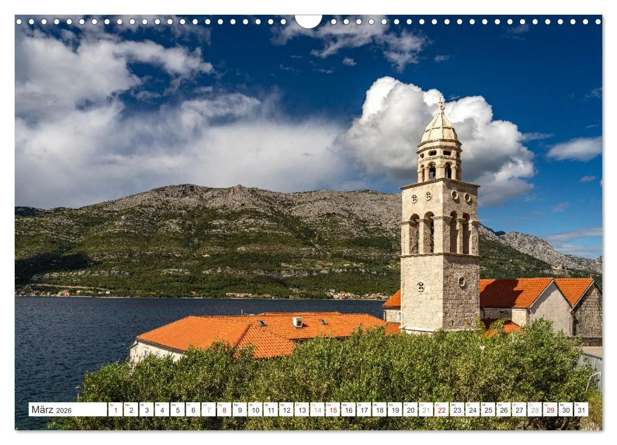 Bild: 9783457389218 | Kroatien - Korcula (Wandkalender 2026 DIN A3 quer), CALVENDO...