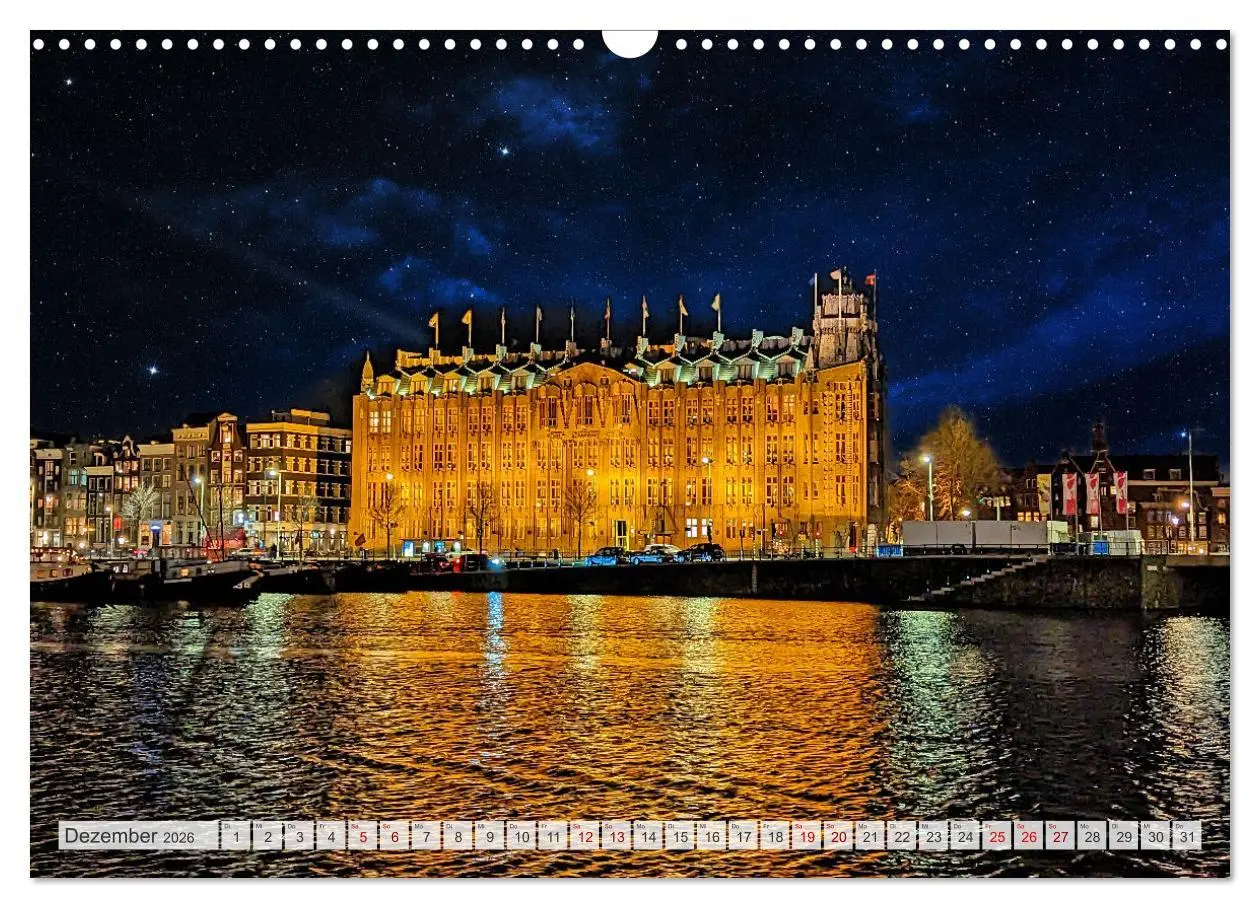 Bild: 9783457529218 | Amsterdam am Tag und bei Nacht (Wandkalender 2026 DIN A3 quer),...