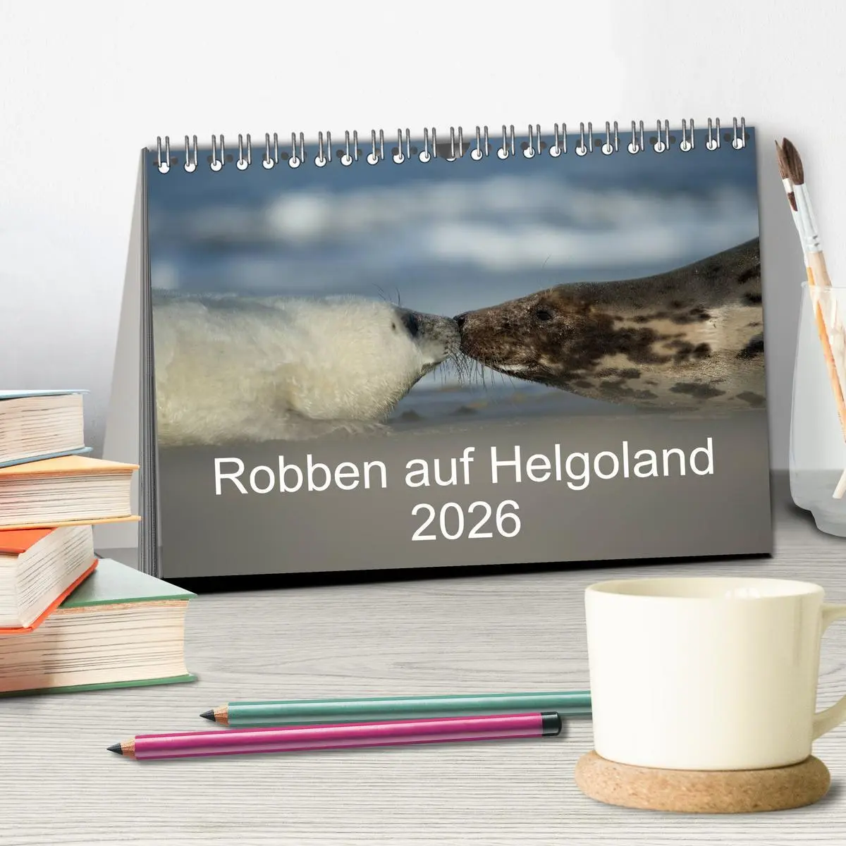 Bild: 9783516239218 | Robben auf Helgoland 2026 (Tischkalender 2026 DIN A5 quer),...