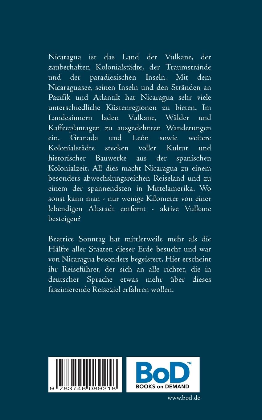 Rückseite: 9783746089218 | Nicaragua entdecken | Reiseführer durch das Land der Vulkane | Sonntag