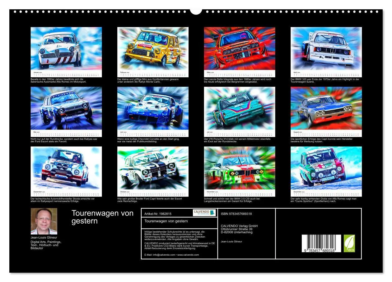 Bild: 9783457689318 | Tourenwagen von gestern (hochwertiger Premium Wandkalender 2026 DIN...