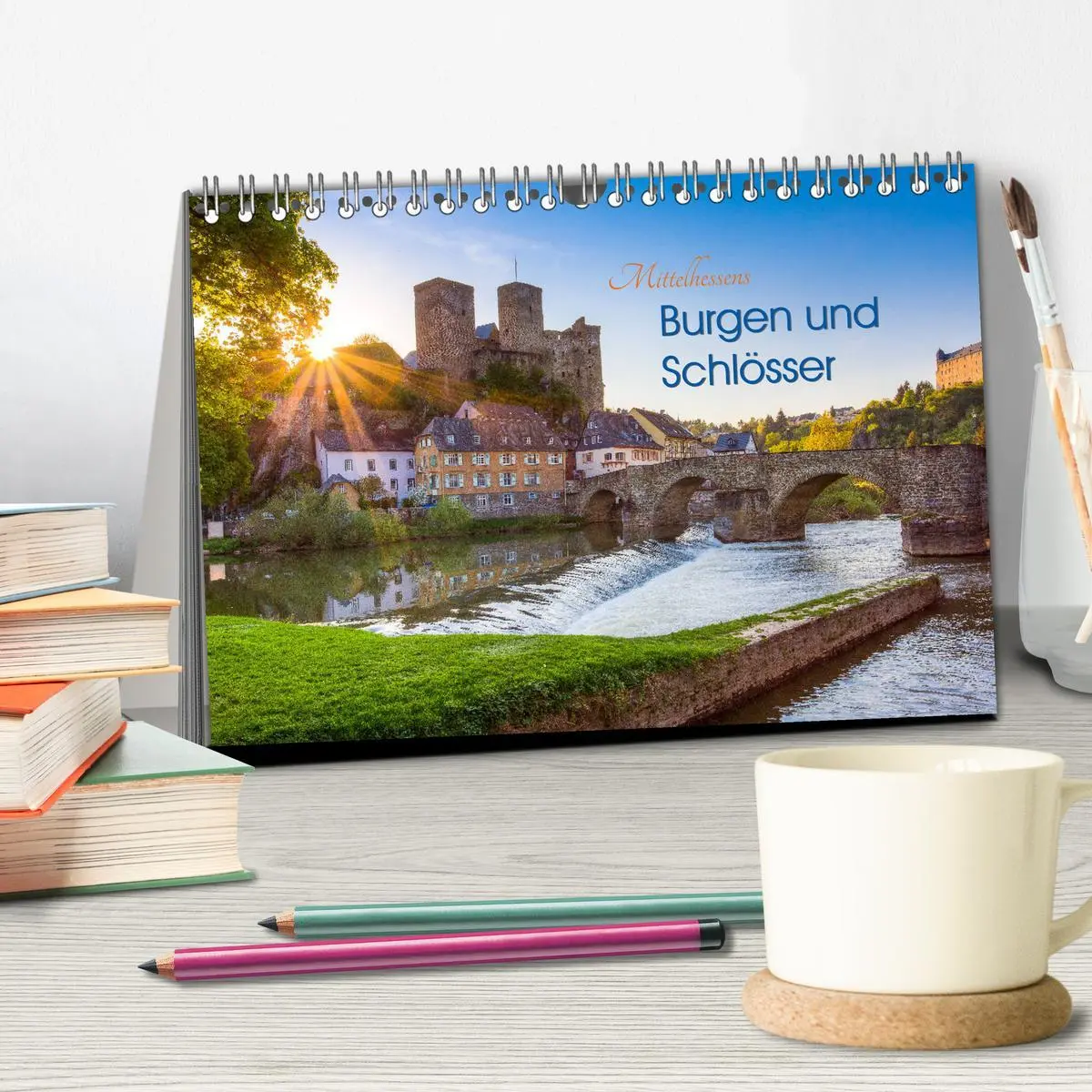 Bild: 9783457829318 | Mittelhessens Burgen und Schlösser (Tischkalender 2026 DIN A5...
