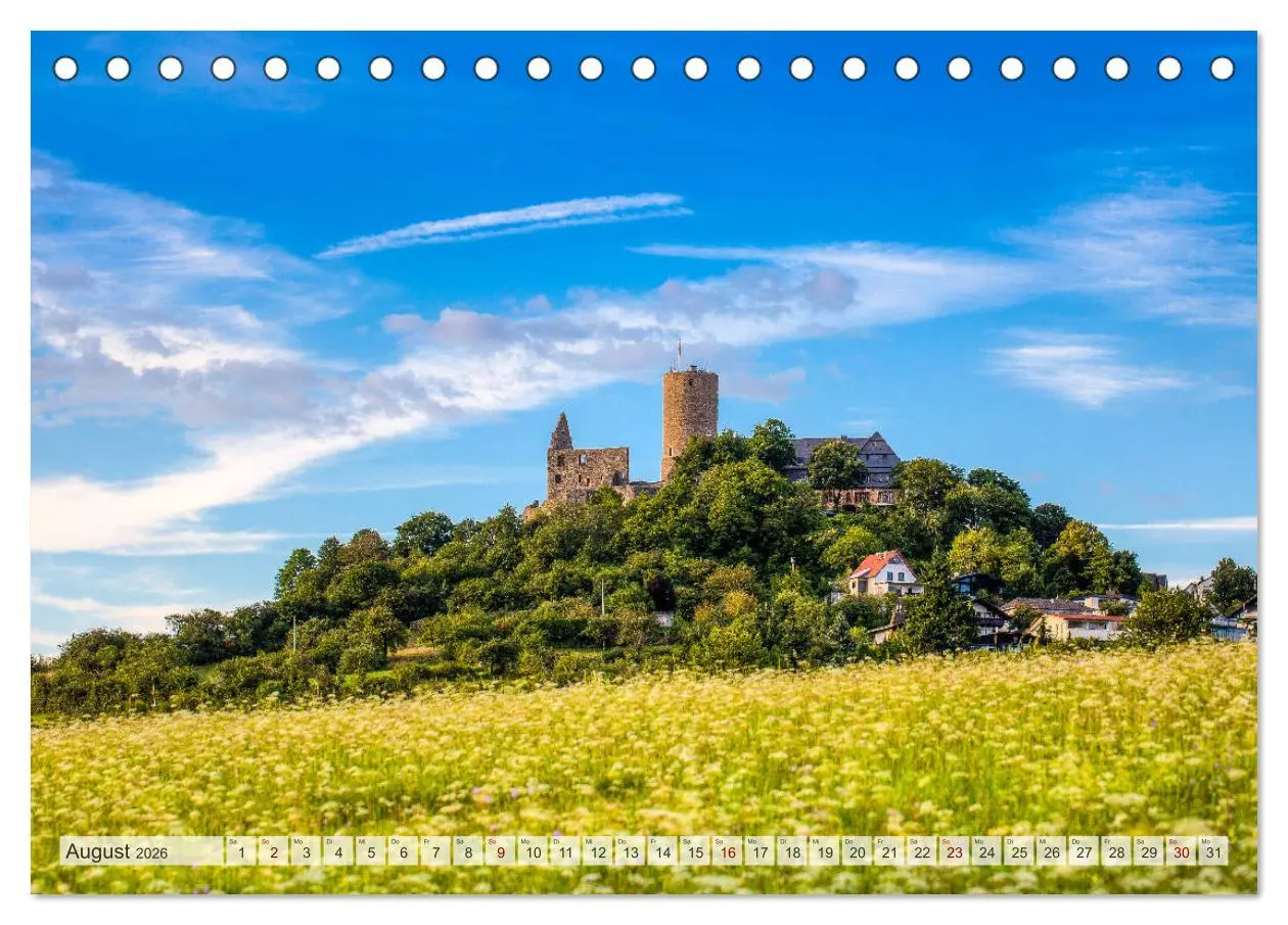 Bild: 9783457829318 | Mittelhessens Burgen und Schlösser (Tischkalender 2026 DIN A5...