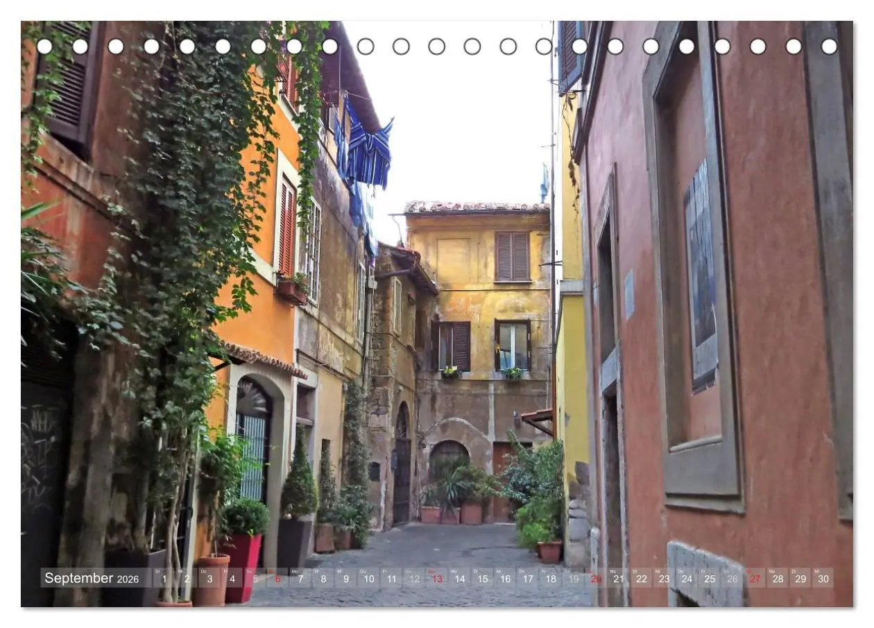 Bild: 9783516089318 | Rom - der gemütliche Stadtteil Trastevere (Tischkalender 2026 DIN...