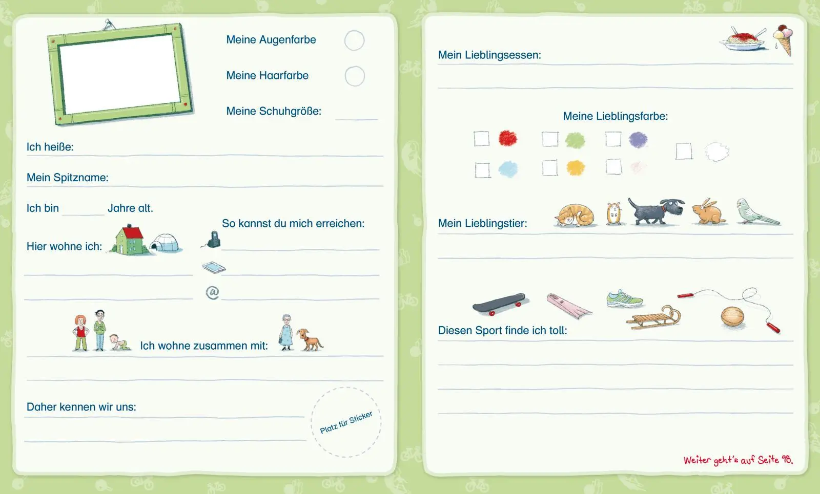 Bild: 9783551189318 | Schlau für die Schule: Mein Freundschaftsbuch | Christine Mildner