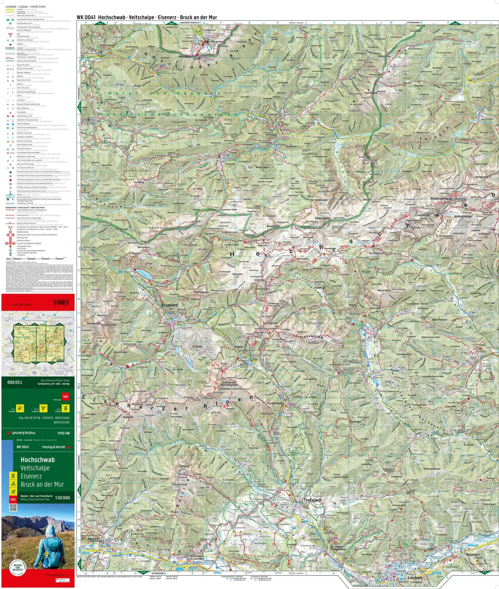 Bild: 9783707919318 | freytag &amp; berndt Wanderkarte WK 0041 Hochschwab, Veitschalpe -...