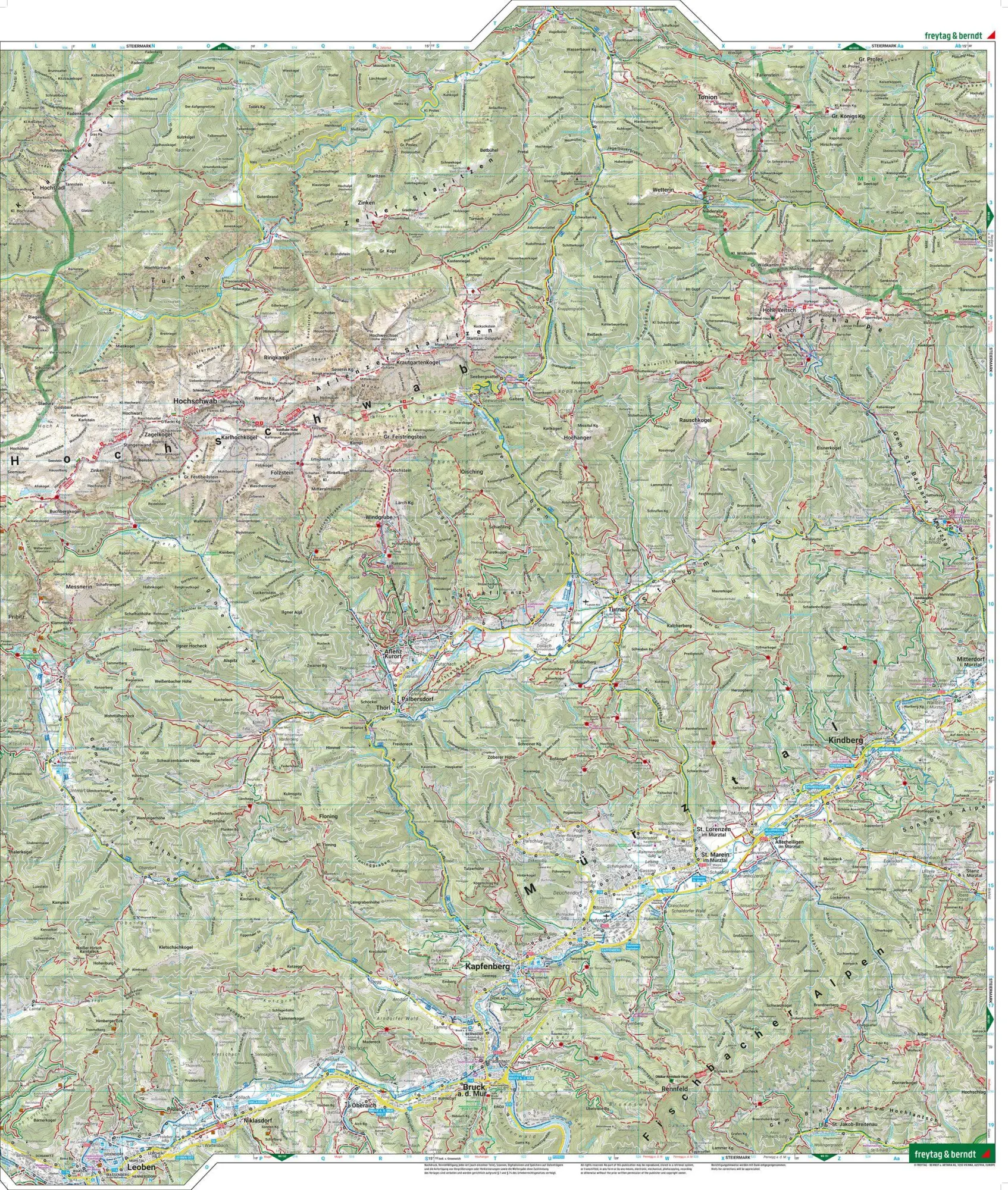 Bild: 9783707919318 | freytag &amp; berndt Wanderkarte WK 0041 Hochschwab, Veitschalpe -...