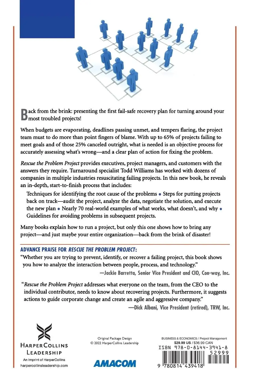 Rückseite: 9780814439418 | Rescue the Problem Project | Todd Williams (u. a.) | Taschenbuch
