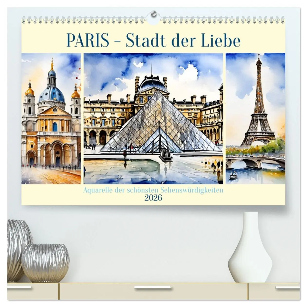 Cover: 9783457369418 | Paris - Stadt der Liebe (hochwertiger Premium Wandkalender 2026 DIN...