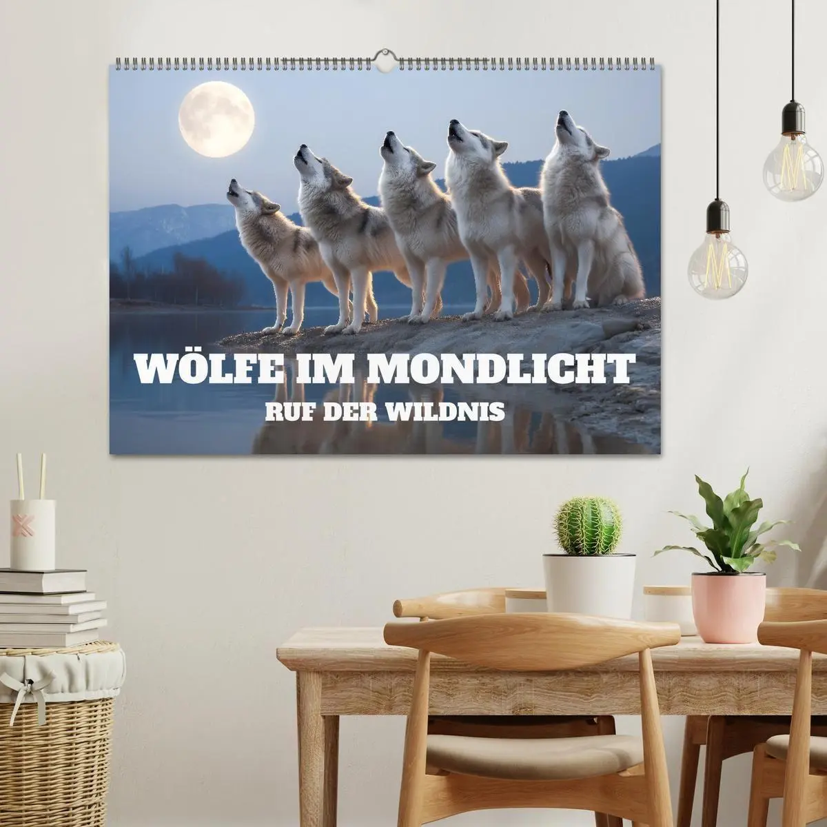 Bild: 9783516699418 | Wölfe im Mondlicht - Ruf der Wildnis (Wandkalender 2026 DIN A2...