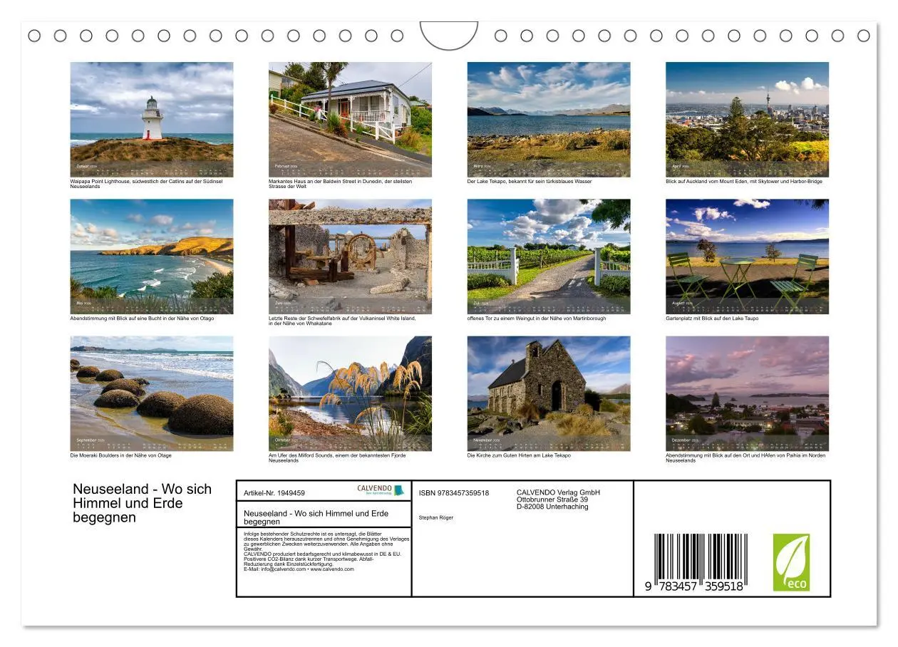 Bild: 9783457359518 | Neuseeland - Wo sich Himmel und Erde begegnen (Wandkalender 2026...