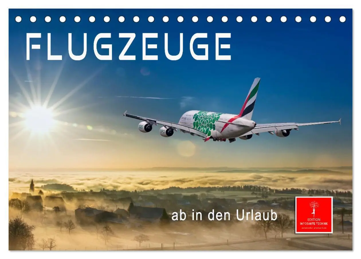 Cover: 9783457429518 | Flugzeuge - ab in den Urlaub (Tischkalender 2026 DIN A5 quer),...