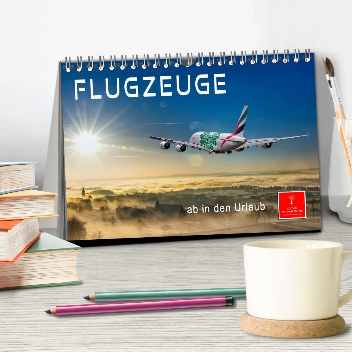 Bild: 9783457429518 | Flugzeuge - ab in den Urlaub (Tischkalender 2026 DIN A5 quer),...