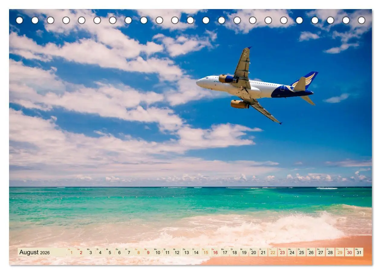 Bild: 9783457429518 | Flugzeuge - ab in den Urlaub (Tischkalender 2026 DIN A5 quer),...