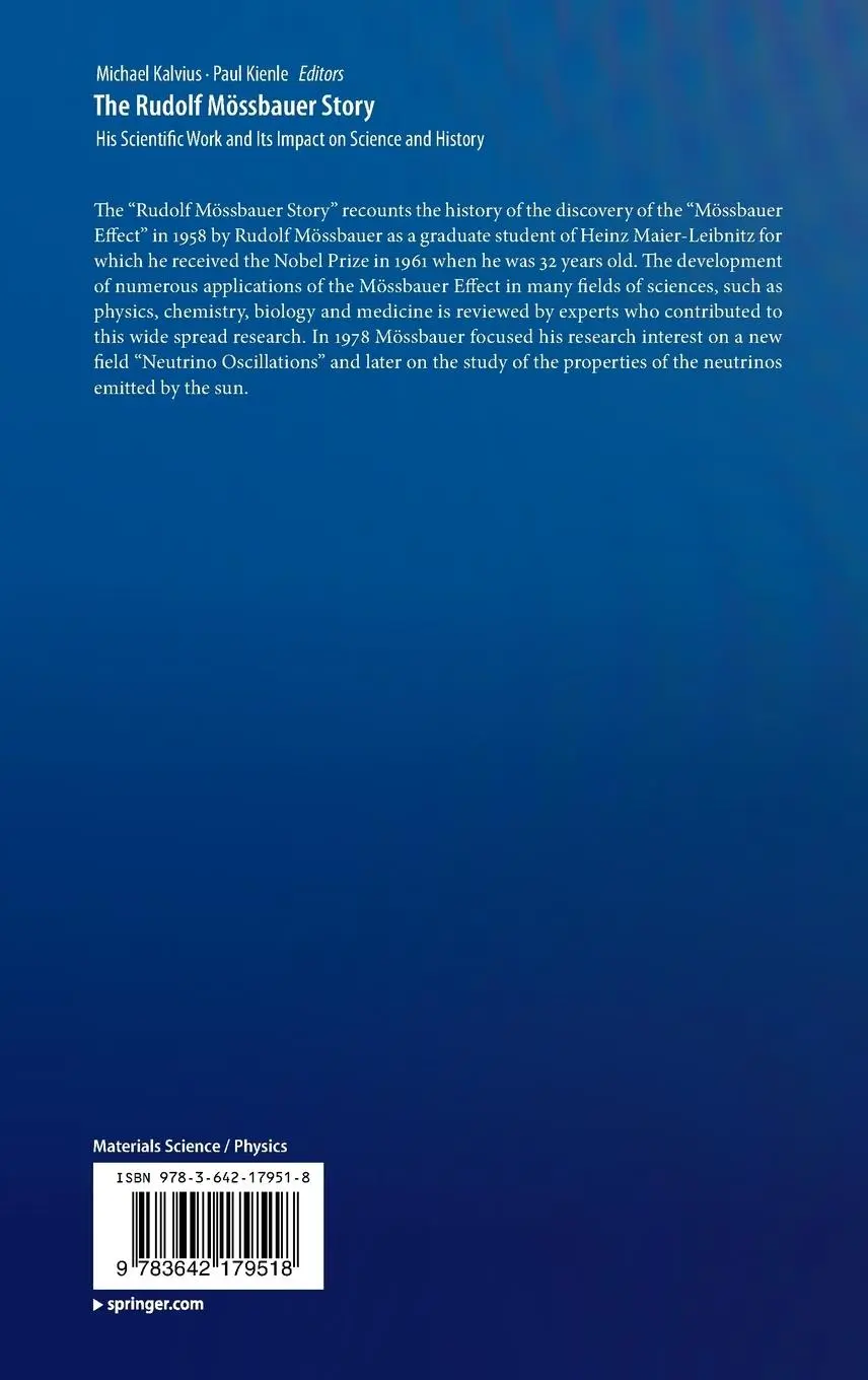 Rückseite: 9783642179518 | The Rudolf Mössbauer Story | Paul Kienle (u. a.) | Buch | xxiv | 2012