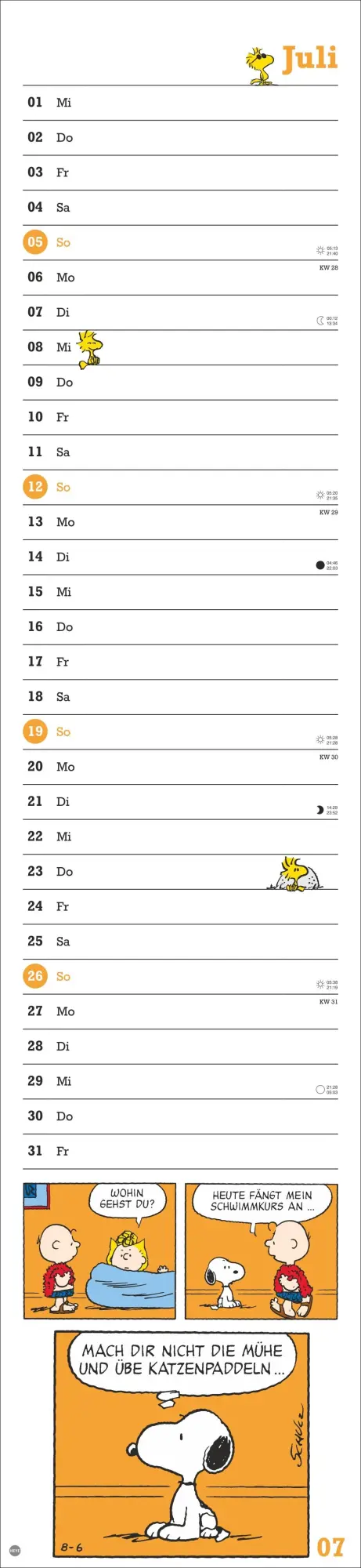 Bild: 9783756409518 | Peanuts Superlangplaner 2026 | Heye | Kalender | Peanuts Kalender Heye