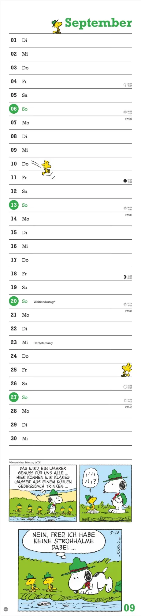 Bild: 9783756409518 | Peanuts Superlangplaner 2026 | Heye | Kalender | Peanuts Kalender Heye