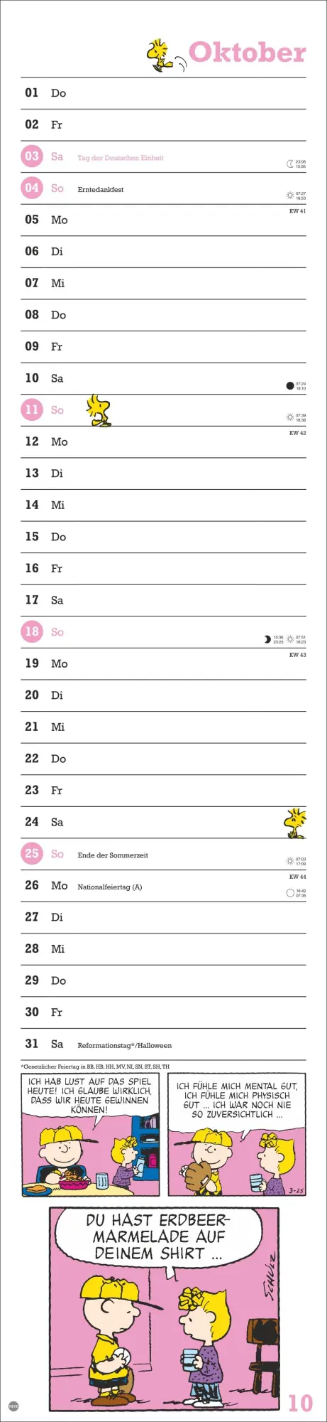 Bild: 9783756409518 | Peanuts Superlangplaner 2026 | Heye | Kalender | Peanuts Kalender Heye