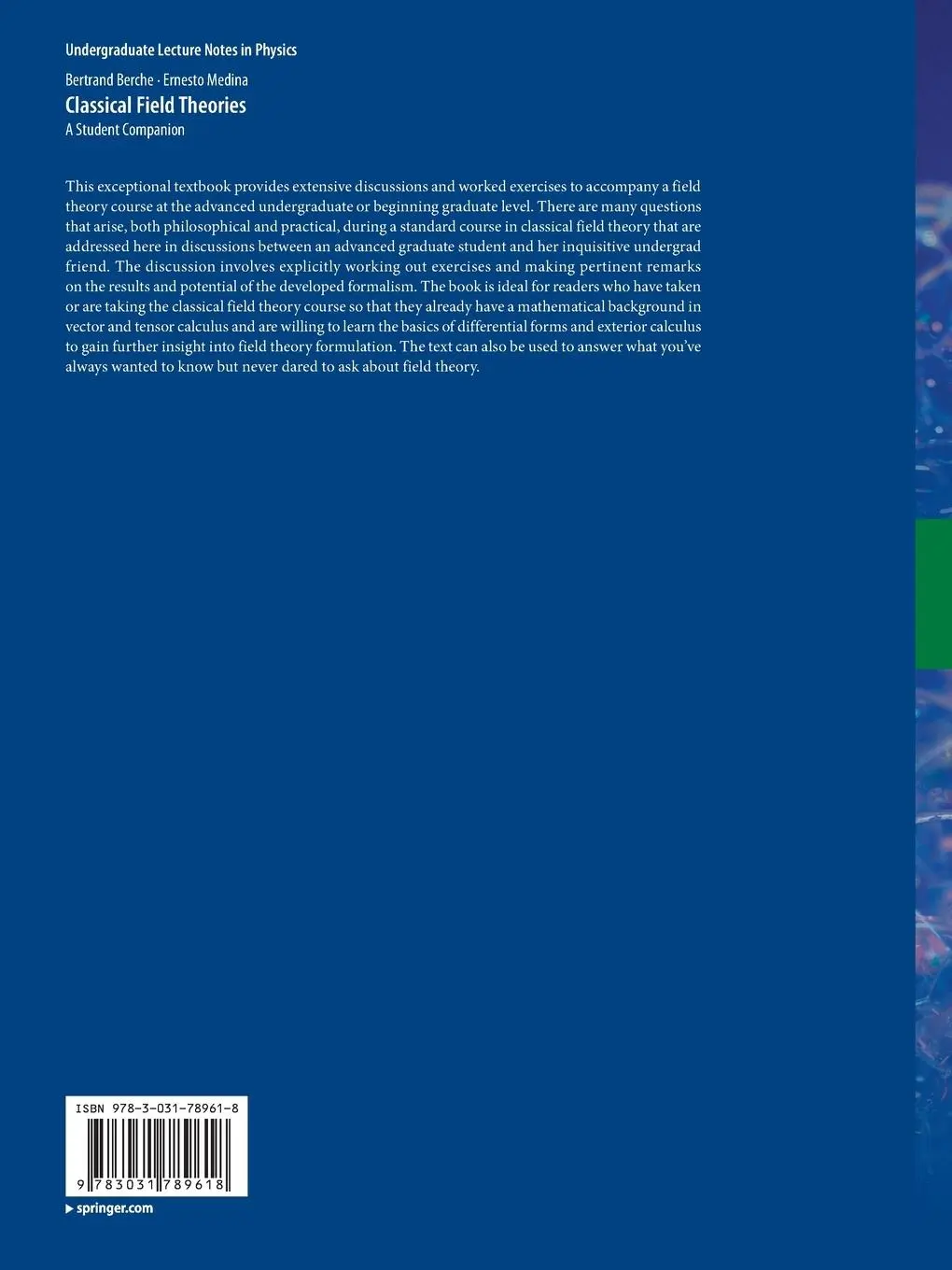 Rückseite: 9783031789618 | Classical Field Theories | A Student Companion | Medina (u. a.) | Buch