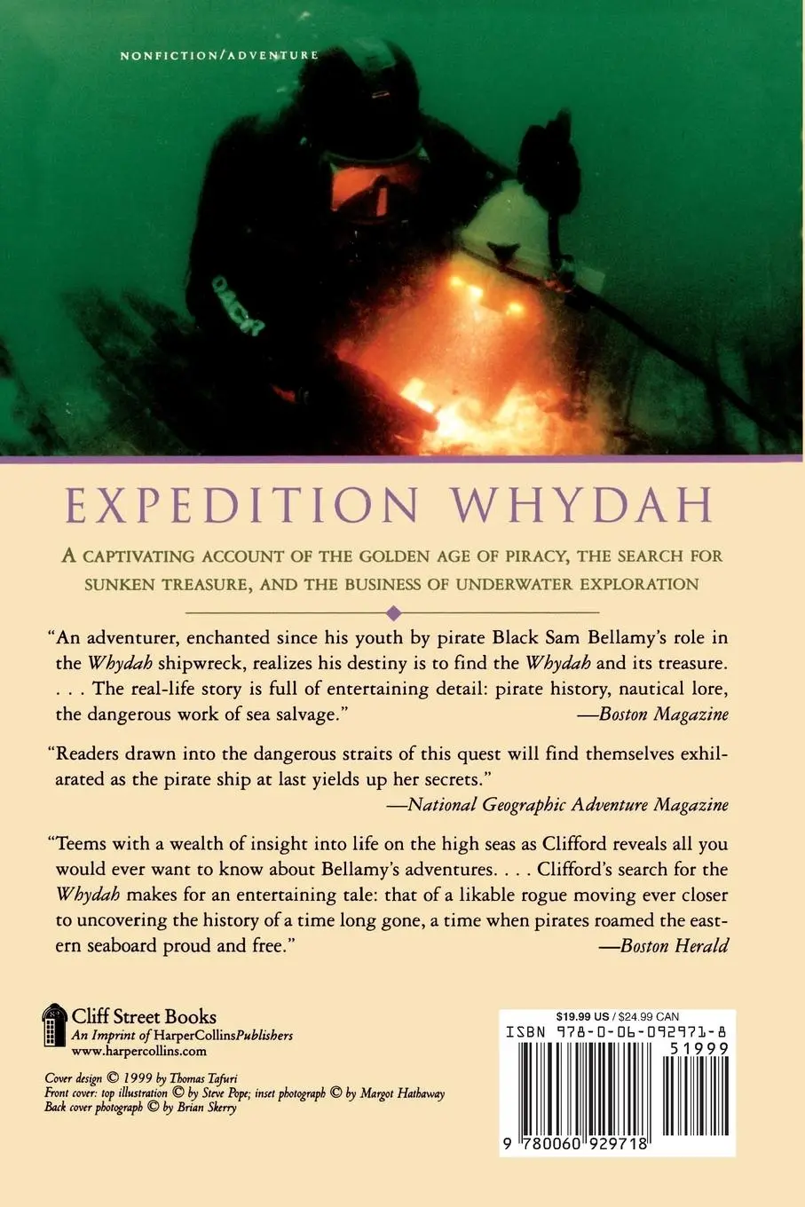Rückseite: 9780060929718 | Expedition Whydah | Barry Clifford (u. a.) | Taschenbuch | Englisch