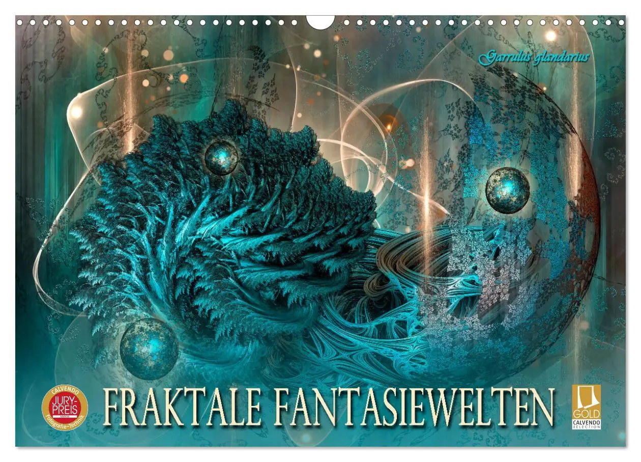Cover: 9783457579718 | Fraktale Fantasiewelten (Wandkalender 2026 DIN A3 quer), CALVENDO...
