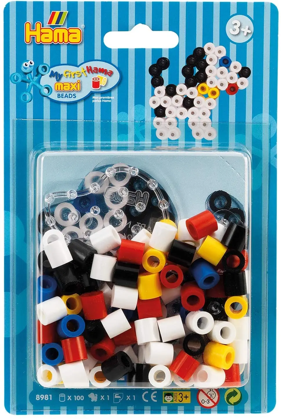 Cover: 28178089818 | Hama 8981 - Hund, mit Stiftplatte, ca. 100 Maxi-Bügelperlen und...
