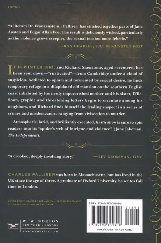 Rückseite: 9780393349818 | Rustication | Charles Palliser | Taschenbuch | 325 S. | Englisch