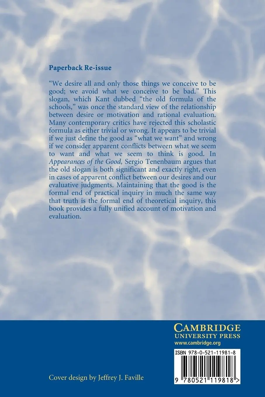 Rückseite: 9780521119818 | Appearances of the Good | An Essay on the Nature of Practical Reason