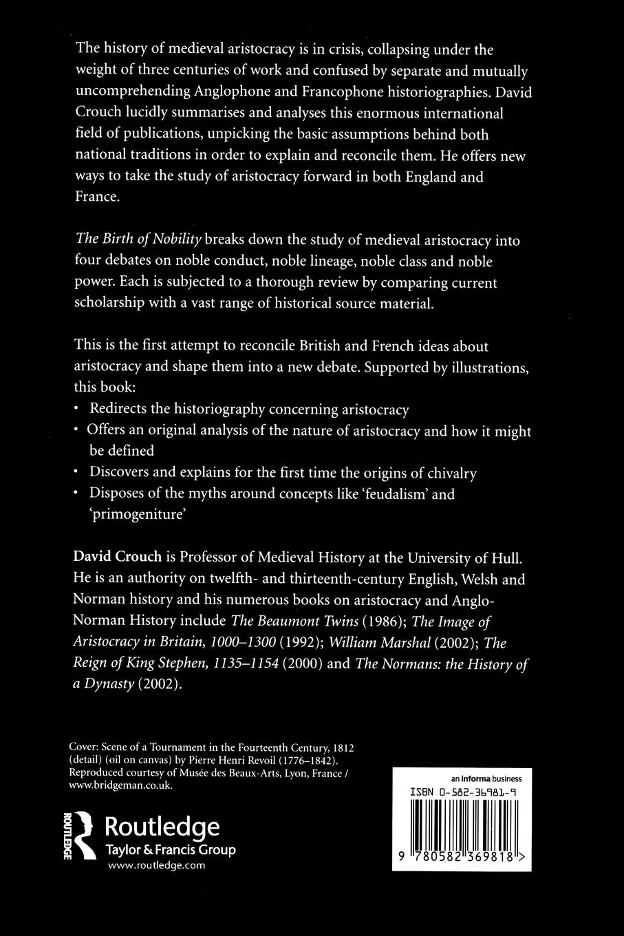 Rückseite: 9780582369818 | The Birth of Nobility | David Crouch | Taschenbuch | Englisch | 2005