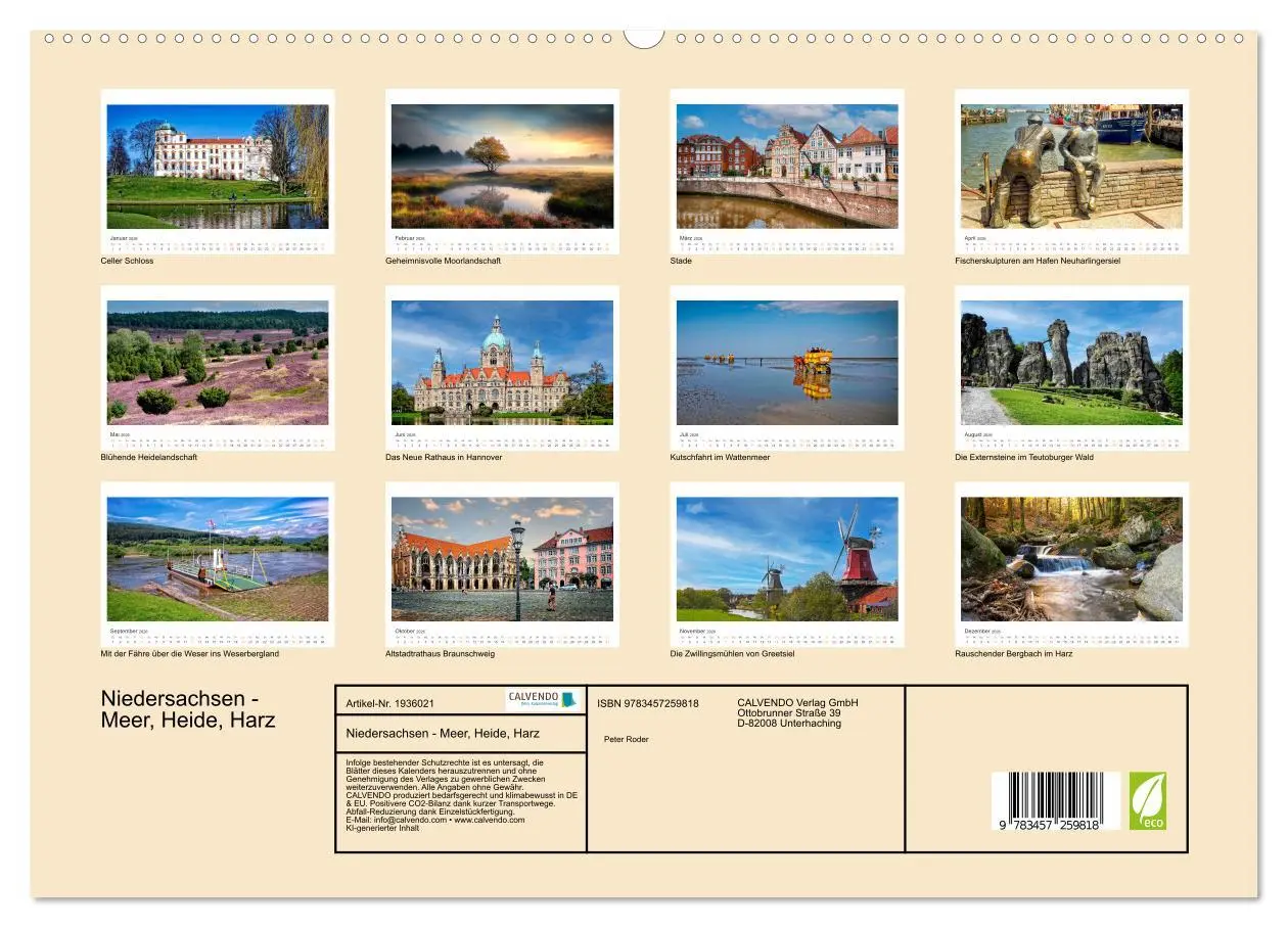 Bild: 9783457259818 | Niedersachsen - Meer, Heide, Harz (hochwertiger Premium...